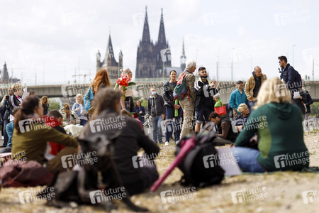 Corona-Demo in Köln