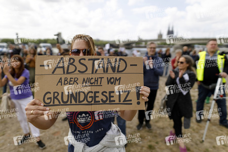 Corona-Demo in Köln