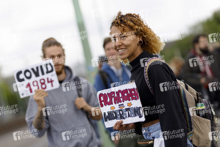 Corona-Demo in Köln