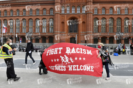 Protest gegen Flüchtlingspolitik in Berlin