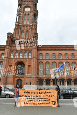 Protest gegen Flüchtlingspolitik in Berlin