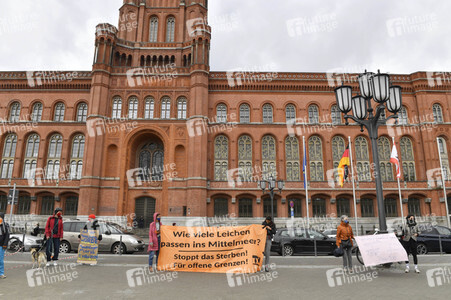 Protest gegen Flüchtlingspolitik in Berlin