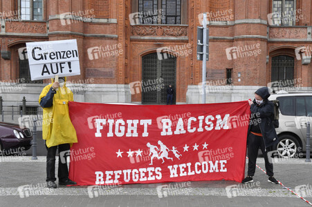 Protest gegen Flüchtlingspolitik in Berlin