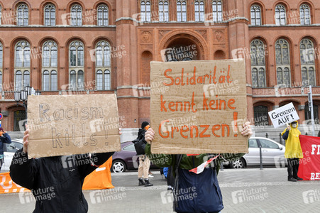 Protest gegen Flüchtlingspolitik in Berlin