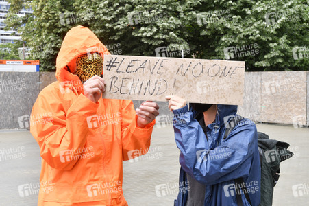 Protest gegen Flüchtlingspolitik in Berlin