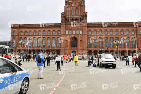 Protest gegen Flüchtlingspolitik in Berlin