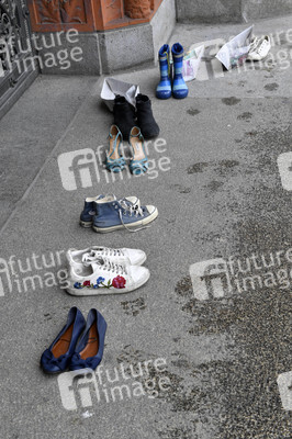 Protest gegen Flüchtlingspolitik in Berlin