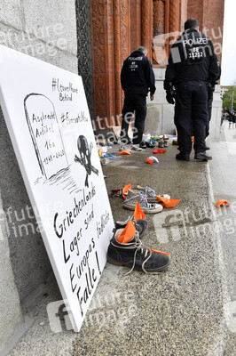 Protest gegen Flüchtlingspolitik in Berlin