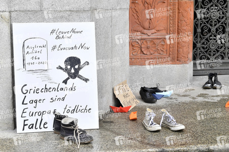 Protest gegen Flüchtlingspolitik in Berlin