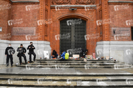 Protest gegen Flüchtlingspolitik in Berlin