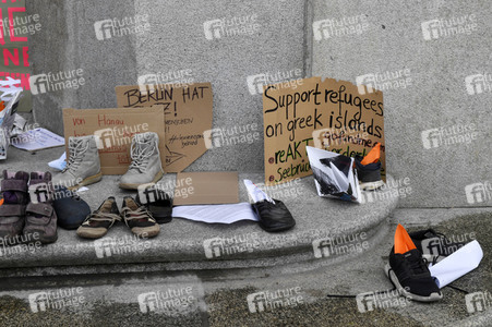 Protest gegen Flüchtlingspolitik in Berlin