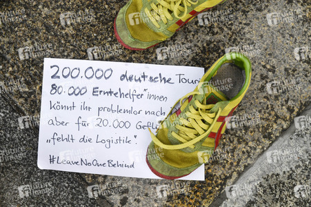 Protest gegen Flüchtlingspolitik in Berlin