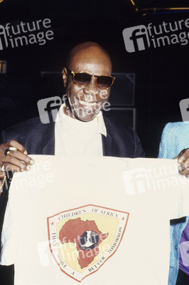 Pressekonferenz mit Manu Dibango in London