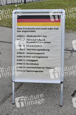 Demonstration gegen die Coronamaßnahmen in München