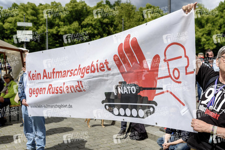 Ramstein Demo in Berlin