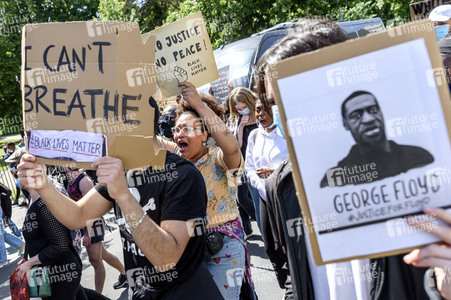 Gedenk-Demonstration zum Mord an George Floyd