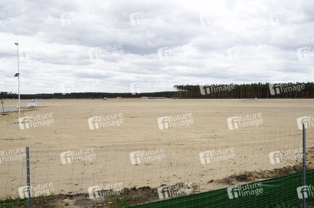 Das Baugelände der Tesla Gigafactory 4 in Grünheide