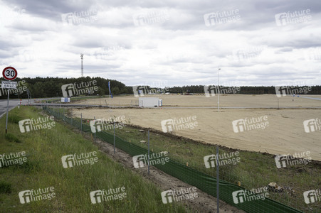 Das Baugelände der Tesla Gigafactory 4 in Grünheide