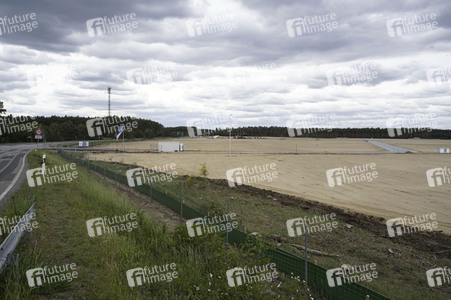 Das Baugelände der Tesla Gigafactory 4 in Grünheide