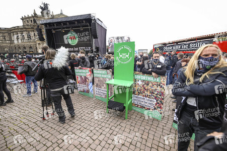 Demonstration 'Ohne uns ist Stille' in Dresden