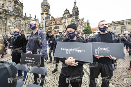 Demonstration 'Ohne uns ist Stille' in Dresden