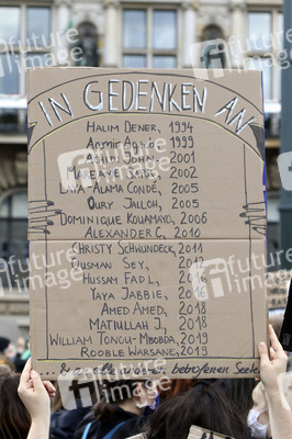 Demonstration 'Enough is Enough! - There can be no Peace without Justice!' in Hamburg