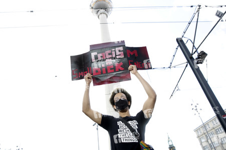 Demonstration 'Silent Demo' in Berlin