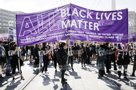 Demonstration 'Silent Demo' in Berlin