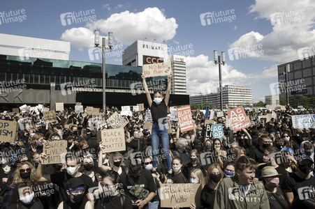 Demonstration 'Silent Demo' in Berlin
