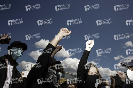 Demonstration 'Silent Demo' in Berlin