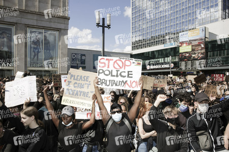 Demonstration 'Silent Demo' in Berlin