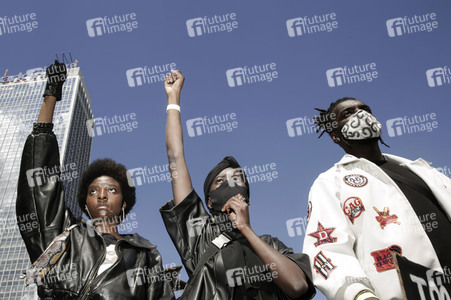 Demonstration 'Silent Demo' in Berlin