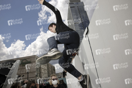 Demonstration 'Silent Demo' in Berlin
