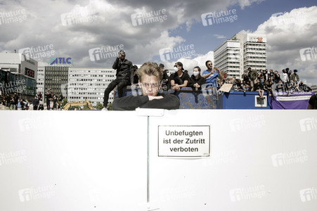 Demonstration 'Silent Demo' in Berlin