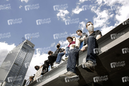 Demonstration 'Silent Demo' in Berlin
