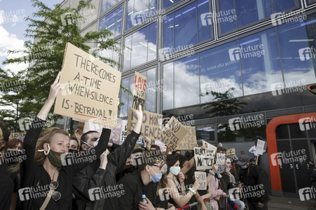 Demonstration 'Silent Demo' in Berlin