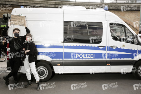 Demonstration 'Silent Demo' in Berlin