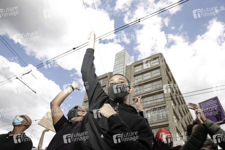 Demonstration 'Silent Demo' in Berlin