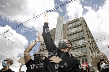 Demonstration 'Silent Demo' in Berlin