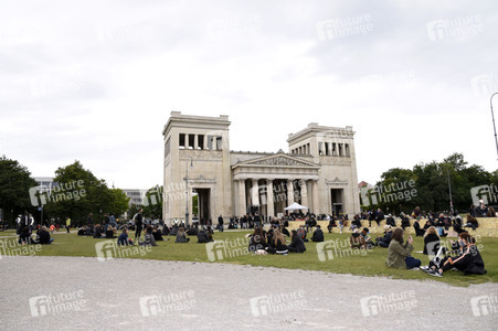 Demonstration 'Silent Protest - Sag Nein zu Rassismus' in München