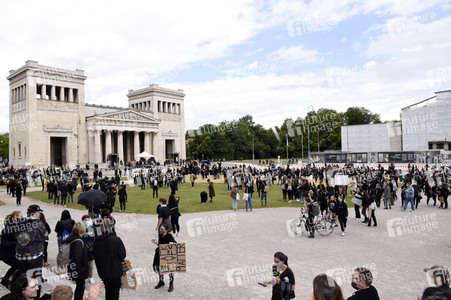Demonstration 'Silent Protest - Sag Nein zu Rassismus' in München
