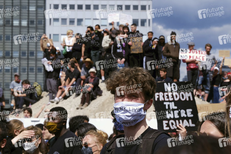 Demonstration 'Silent Demo' in Berlin