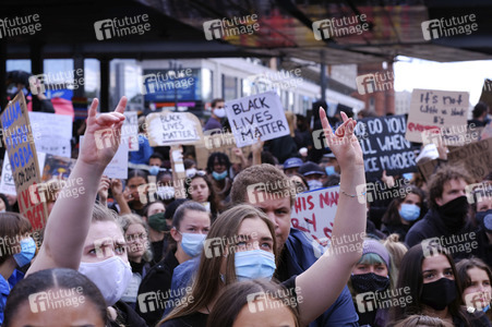Demonstration 'Silent Demo' in Berlin