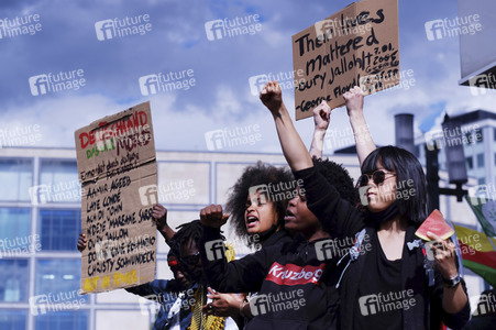Demonstration 'Silent Demo' in Berlin