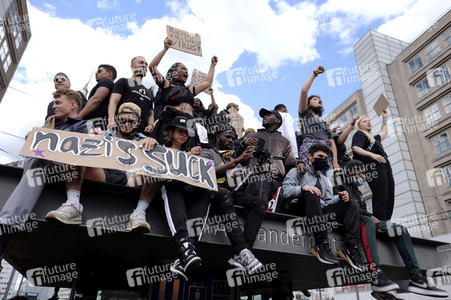 Demonstration 'Silent Demo' in Berlin