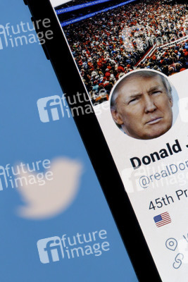 Symbolfoto Twitter Account von Donald Trump