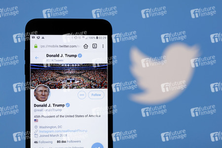 Symbolfoto Twitter Account von Donald Trump