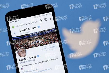 Symbolfoto Twitter Account von Donald Trump