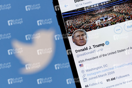 Symbolfoto Twitter Account von Donald Trump