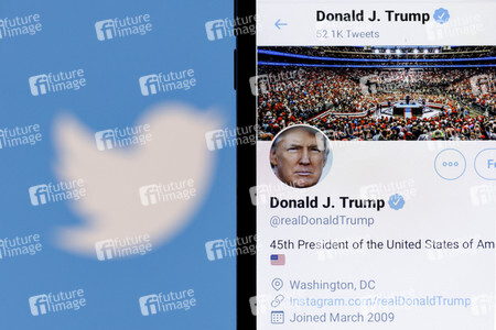 Symbolfoto Twitter Account von Donald Trump